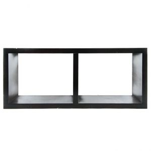 Repisa Cubik Doble Cubo 50X17X20Cm Marron Madera Rdk-Wen