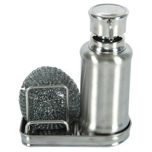 Dispensador Jabon Interdesing Plateado Plastico 48070