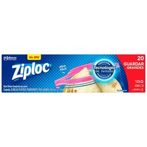 Bolsa Hermetica Ziploc 17X19Cm Transparente 20 Ud Plastico 41