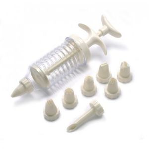 Jeringa Para Torta Press 14X28Cm Blanco Plastico 76809