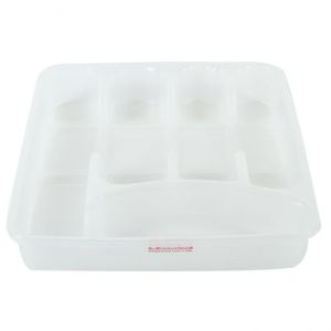 Organizador Sanremo Cubiertos 30X5X34Cm Blanco Plastico 345