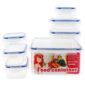 Recipiente Haixing 7 Ud Transparente Plastico 9851