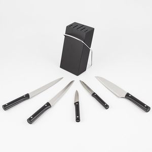 Taco+Cuchillos Expressions 36Cm Negro 6 Ud Acero Pr-A633Ba4052