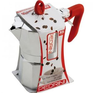 Cafetera Italiana Pedrini Plateado 6 Tz Aluminio P9084