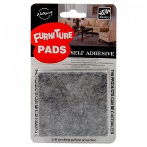 Fieltro Weikang Adhesivo Cuadrado Gris 2 Ud Wk-15