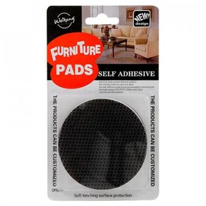 Fieltro Weikang Adhesivo Redondo Negro 2 Ud Wk-26