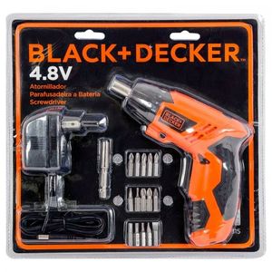 Atornillador Inalamb Black And Decker +15 Accesorios 4.8 V Kc481