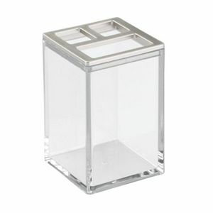 Portacepillo Idesign Clarity Plastico Transparente