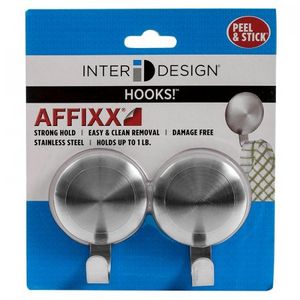 Gancho Interdesign Mediano Plateado 1 Lb 2 Ud 82140
