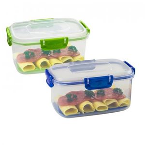 Recipiente Polimes Rectangular Transparente 1.5 Lt Polipropilen