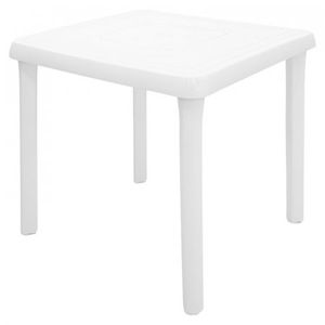 Mesa Exterior Rimax Caribe 72X72X72Cm Blanco Plastico 4550