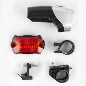 Lampara Sunbike Led Ciclismo Pequenio Negro Plata Silicona Sun