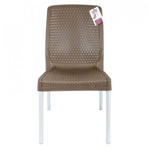 Silla Exterior Rimax Shia Sin Brazos 43X83X56Cm Moca Plastico 9