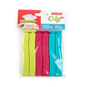 Clip Plasticforte 6 Ud 9Cm Surtido Plastico 11669