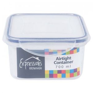 Recipiente Expressions Cuadrado Transparente .7 Lt Mb06-4