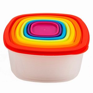 Recipiente Haixing 7 Ud Multicolor Plastico 12330