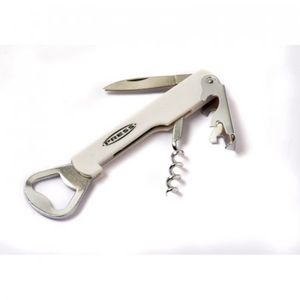 Sacacorchos Press 9X20Cm Blanco Cromado 76003