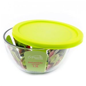Bowl Mezclador Expressions Transparente 1.3 Lt Vidrio Mbp24