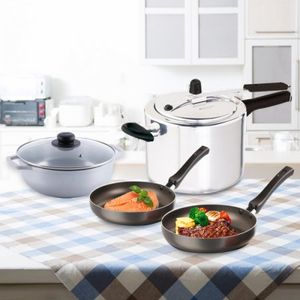 Olla P+ 2Sart+Cald Universal Plateado 6 Lt Aluminio L26626