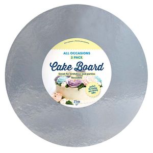 Tabla Torta Ubl 25X1Cm Blanco 2 Ud Papel Kt0072