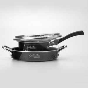 Cacerola + Perol Expressions Negro Aluminio 14636_18Pns_Minis0