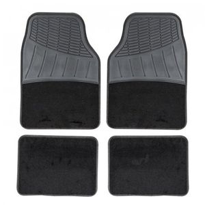 Tapete Pilot Racing Alfombra 4 Pz Negro 1130