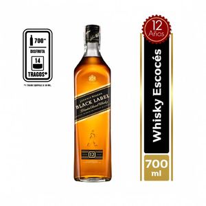 Whisky Johnnie Walker Black Label 700 Ml Jw Black