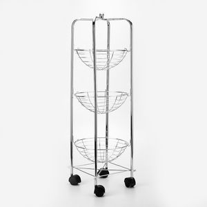 Organizador 5 Five 3 Nivels 23X80X23Cm Plateado Cromado 118621