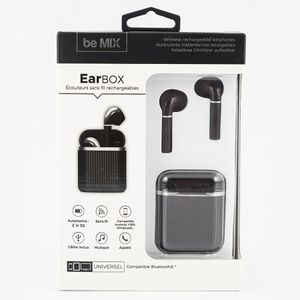 Audifonos Be Mix Neg Be Estuche Ht911 Ro Inalambricos Con