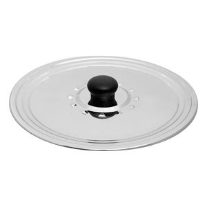 Tapa 5 Five 28 Cm Negro Plateado Aluminio 135181