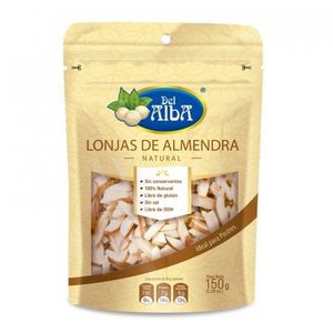 Almendra Del Alba Cruda Lonjas 150 Gr Natural 6307