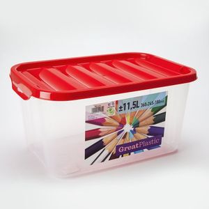Caja Great Plastic 36X24X18Cm Transparente 11.5 Lt Plastico 4