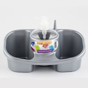 Dispensador Jabon Great Plastic Gris Plastico 1192