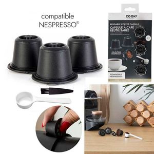 Capsulas Cook Concept 21Cm Blanco Negro 3 Ud Plastico Ka4556