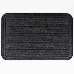 Tapete Expressions Entrada Felpa 40X60Cm Negro Caucho Fg2552