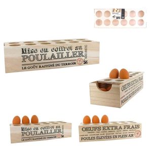 Organizador Cook Concept Huevo 31X7Cm Natural Madera Ka3254