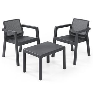 Sala Exterior Lienxo Emily Negro Polipropileno 17209815999