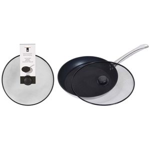 Tapa Fritos Excellhouse 29 Cm Gris Negro Metal Cy5654120