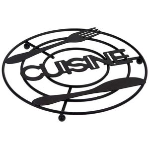 Porta Caliente Excellhouse 20X2Cm Negro Metal 170484540