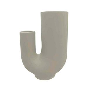 Florero Concepts 10X23X18Cm Blanco Ceramica 442-48400