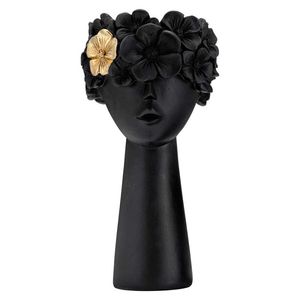 Florero Decorativo Con Estilo De Se°Orita Con Flor Hibisco 17107-0