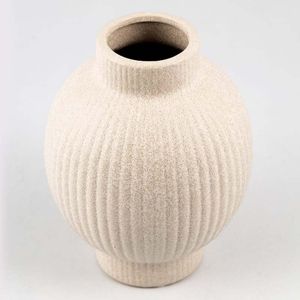 Florero Decorativo 31003 En Ceramica Blanco Pequen