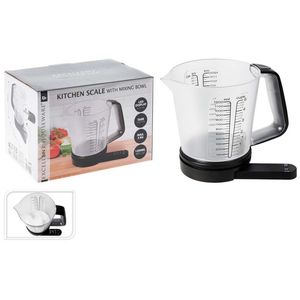 Gramera Con Tazon Excellhouse Negro 1200 Kg Plastico 103100060