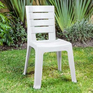 Silla Exterior Rimax Baru Sin Brazos 46X81X58Cm Gris Hielo Plasti