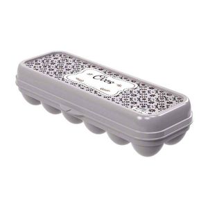 Organizador Plasutil Huevos 30X7Cm Beige Polipropileno 13832