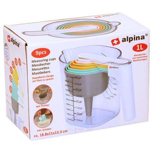 Taza Medidora Alpina Multicolor 500 Ml Plastico 871125224934