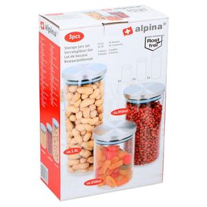 Recipiente Alpina Transparente 4501 Ml Vidrio 871125216063