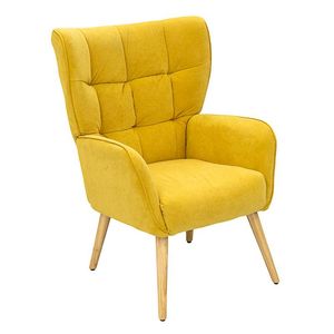 Poltrona Expressions Homyline 73X102X75Cm Amarillo Tela Cx6371_