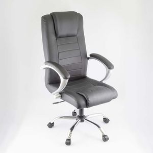 Silla Escritorio Expressions 60X107X57Cm Negro Cuero Sintetico M