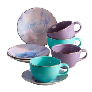 Set Te Corona Loreta Surtido 249 Ml 8 Pz Ceramica Sl172H03010